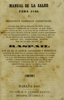 view Manual de la salud para 1849, ó, Medicina y farmacia domesticas / [F.-V. Raspail].