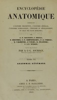 view Traité d'anatomie générale, ou, Histoire des tissus et de la composition chimique du corps humain / par J. Henle ; traduit de l'allemand par A.-J.-L. Jourdan.