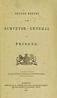 view Second report of the Surveyor-General of Prisons.