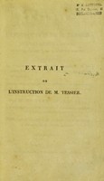 view Extrait de l'instruction de M. Tessier sur les bêtes à laine, et particulièrement sur la race des mérinos : contenant la manière de former de bons troupeaux, de les multiplier et soigner convenablement en santé et en maladie ... / par Mr Hurtrel-d'Arboval.