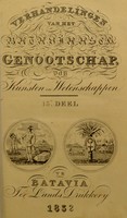 view Verhandelingen van het Bataviaasch Genootschap, van Kunsten en Wetenschappen. 13de. deel.