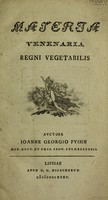 view Materia venenaria regni vegetabilis / Auctore Ioanne Georgio Pvihn.