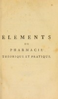 view Élemens de pharmacie, theorique et pratique ... / [Antoine Baumé].