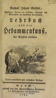 view Lehrbuch von der Hebammenkunst. Mit Kupfern versehen / Raphael Johann Steidele.