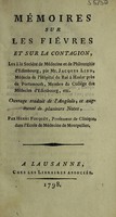 view Mémoires sur les fièvres et sur la contagion. Lus à la Société de médecine et de philosophie d'Edimbourg ... / Ouvrage traduit de l'anglois, et augmenté de plusieurs notes, par M. Henri Fouquét.