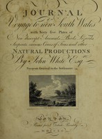 view Journal of a voyage to New South Wales / [John White].