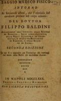 view Saggio medico-fisico interno ai favorevoli effetti, che l'esercizio del cavalcare produce nel corpo umano / [Filippo Baldini].