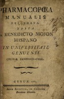 view Pharmacopoea manualis reformata / [Benedetto Mojon].