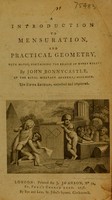 view An introduction to mensuration and practical geometry / [John Bonnycastle].