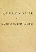 view Astronomie / Par Jérôme Le Français (La Lande).