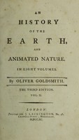 view An history of the earth, and animated nature / [Oliver Goldsmith].