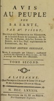 view Avis au peuple sur sa santé / [S.A.D. Tissot].