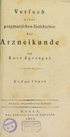 view Versuch einer pragmatischen Geschichte der Arzneikunde / [Kurt Polykarp Joachim Sprengel].