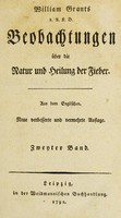 view Beobachtungen über die Natur und Heilung der Fieber / Aus dem Englischen [by C.E.Knapp].