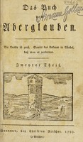 view Das Buch vom Aberglauben. Th. II. / [Heinrich Ludwig Fischer].