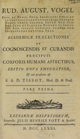 view Academicae praelectiones de cognoscendis et curandis praecipuis corporis humani affectibus.