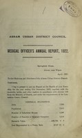 view [Report 1922] / Medical Officer of Health, Abram Local Board.