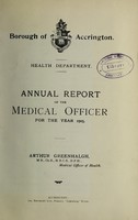 view [Report 1905] / Medical Officer of Health, Accrington Borough.