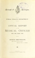 view [Report 1908] / Medical Officer of Health, Accrington Borough.