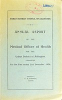 view [Report 1938] / Medical Officer of Health, Adlington U.D.C.