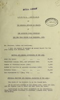 view [Report 1925] / Medical Officer of Health, Alcester R.D.C.