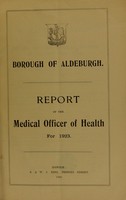 view [Report 1923] / Medical Officer of Health, Aldeburgh Borough.