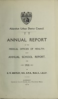 view [Report 1910] / Medical Officer of Health, Aldershot U.D.C.