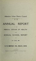 view [Report 1911] / Medical Officer of Health, Aldershot U.D.C.