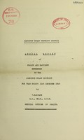 view [Report 1940] / Medical Officer of Health, Aldridge U.D.C.