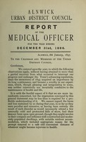 view [Report 1896] / Medical Officer of Health, Alnwick U.D.C.