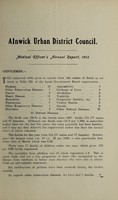 view [Report 1913] / Medical Officer of Health, Alnwick U.D.C.