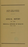 view [Report 1951] / Medical Officer of Health, Alston-with-Garrigill R.D.C.