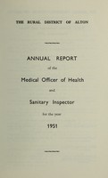 view [Report 1951] / Medical Officer of Health, Alton R.D.C.