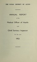 view [Report 1953] / Medical Officer of Health, Alton R.D.C.