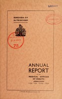 view [Report 1939] / Medical Officer of Health, Altrincham Borough.