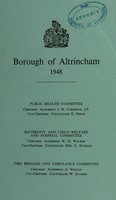 view [Report 1948] / Medical Officer of Health, Altrincham Borough.