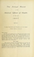 view [Report 1907] / Medical Officer of Health, Amble U.D.C.