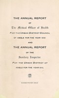 view [Report 1919] / Medical Officer of Health, Amble U.D.C.