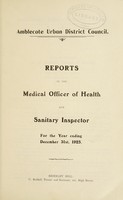 view [Report 1925] / Medical Officer of Health, Amblecote U.D.C.