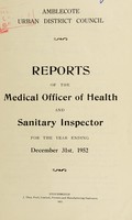 view [Report 1952] / Medical Officer of Health, Amblecote U.D.C.