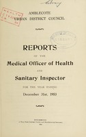 view [Report 1953] / Medical Officer of Health, Amblecote U.D.C.