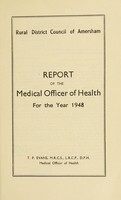 view [Report 1948] / Medical Officer of Health, Amersham R.D.C.