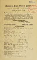 view [Report 1939] / Medical Officer of Health, Amesbury R.D.C.