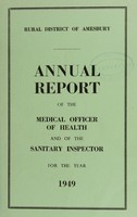 view [Report 1949] / Medical Officer of Health, Amesbury R.D.C.