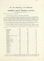 view [Report 1922] / Medical Officer of Health, Ampthill R.D.C.