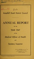 view [Report 1947] / Medical Officer of Health, Ampthill R.D.C.