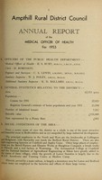 view [Report 1953] / Medical Officer of Health, Ampthill R.D.C.