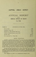 view [Report 1946] / Medical Officer of Health, Ampthill U.D.C.