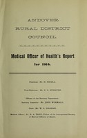 view [Report 1914] / Medical Officer of Health, Andover R.D.C.