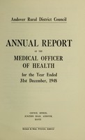 view [Report 1948] / Medical Officer of Health, Andover R.D.C.